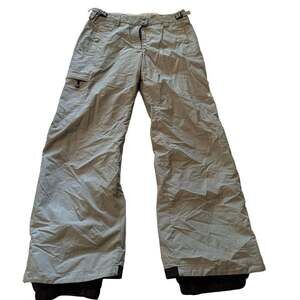 Y2K Columbia Convert Board Wear Women's Gray Nylon Ski Snow Pants Size M